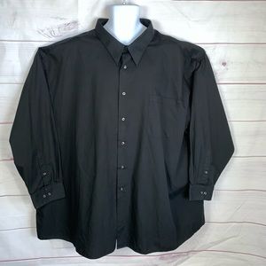 Alexander Julian Black long sleeve dress shirt 5XL